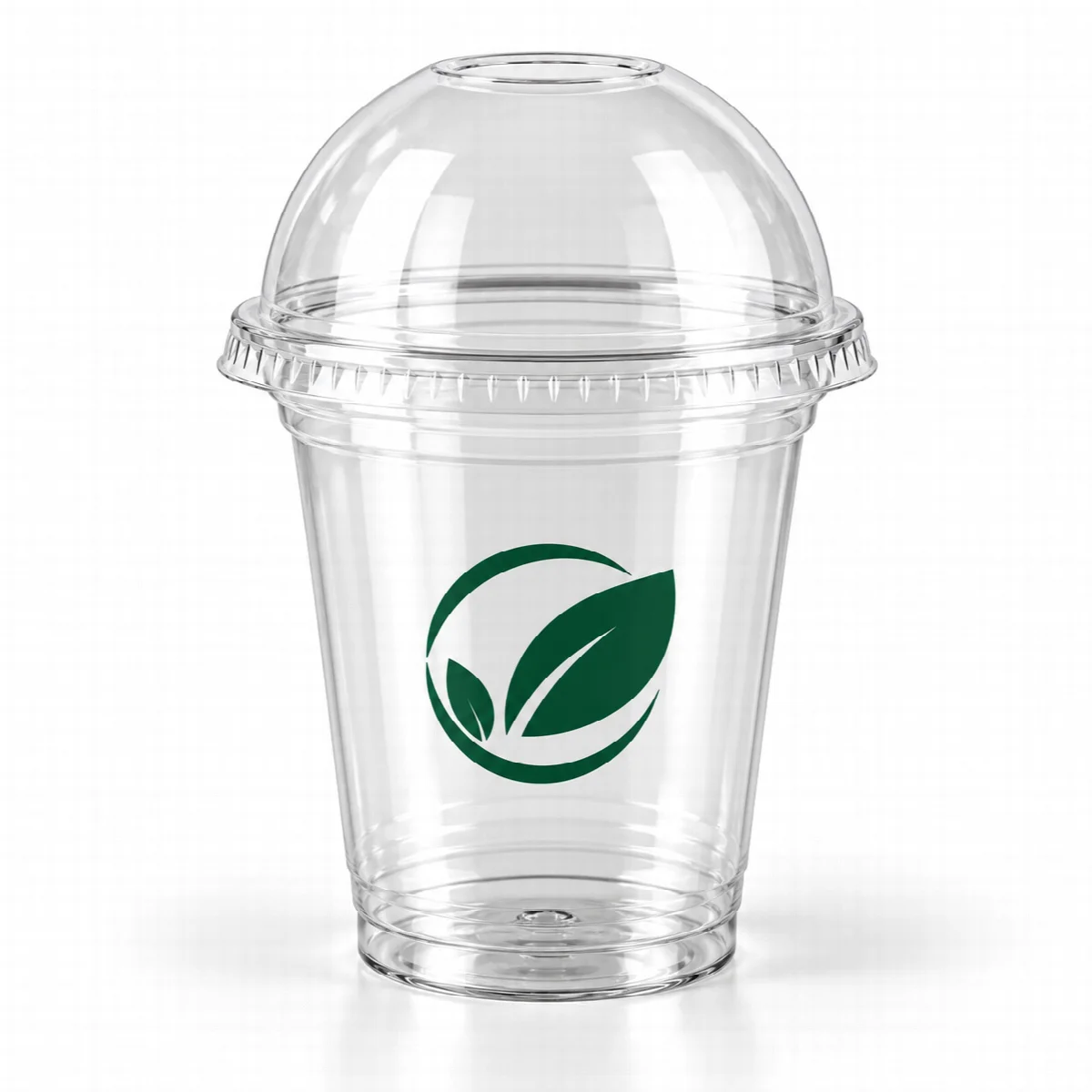 Cup PET Datar 12 Oz Plus Tutup (Cup Premium)